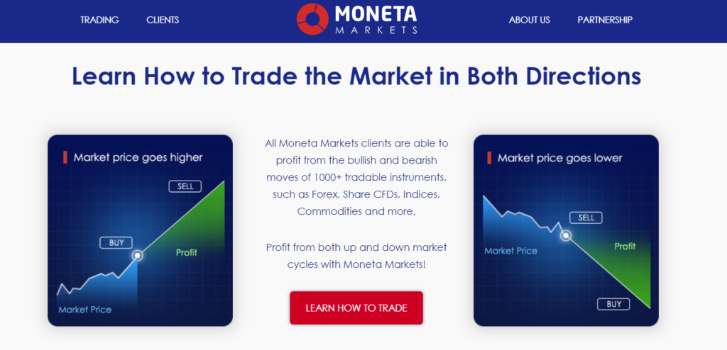 Характеристика брокера Moneta Markets