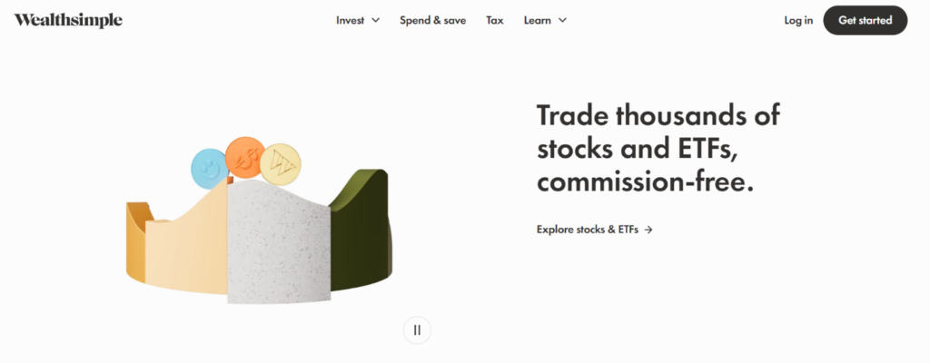 Сайт брокера Wealthsimple