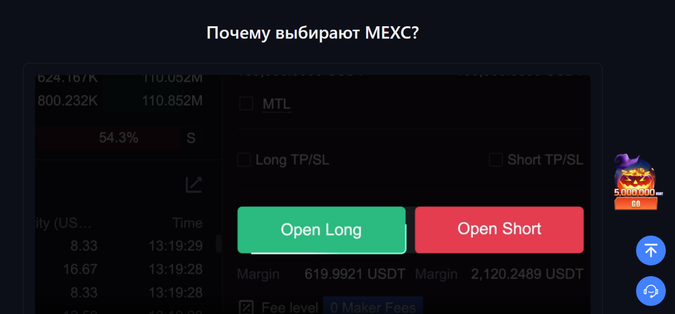 Преимущества компании MEXC