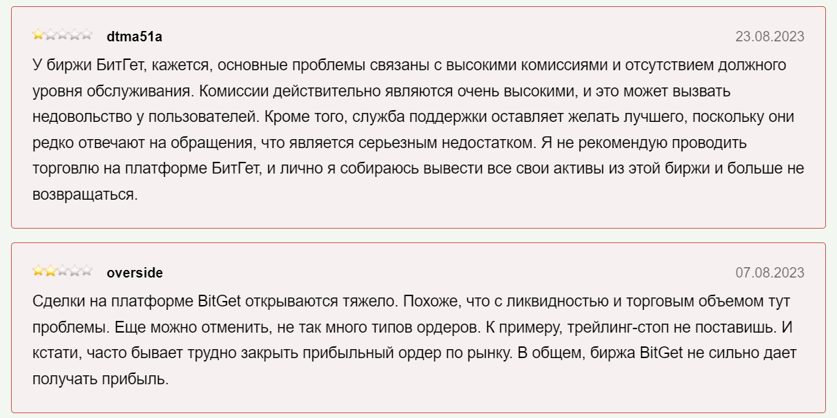 Что говорят о Bitget?