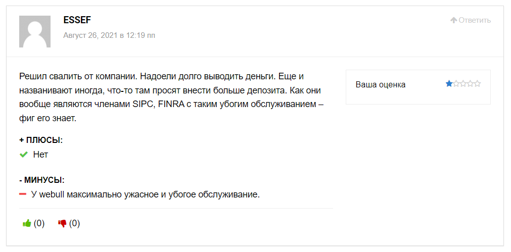 Проект слишком долго выводит деньги